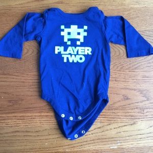 0-3 month long sleeve onesie